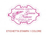 Etichette adesive per erboristerie, cosmetica, cosmesi (mm 48X31)  (cod.22M )